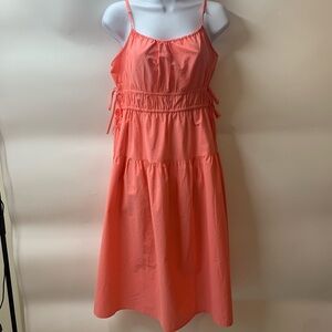 NWT Universal Thread Women’s Coral MIDI Dress size S 100% Cotton